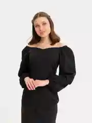 Черный платье женское вечернее  классическое черное