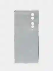 Бирюзовый силиконовый чехол на Honor 70 / Хонор 70 прозрачный, с рисунком, защита камеры