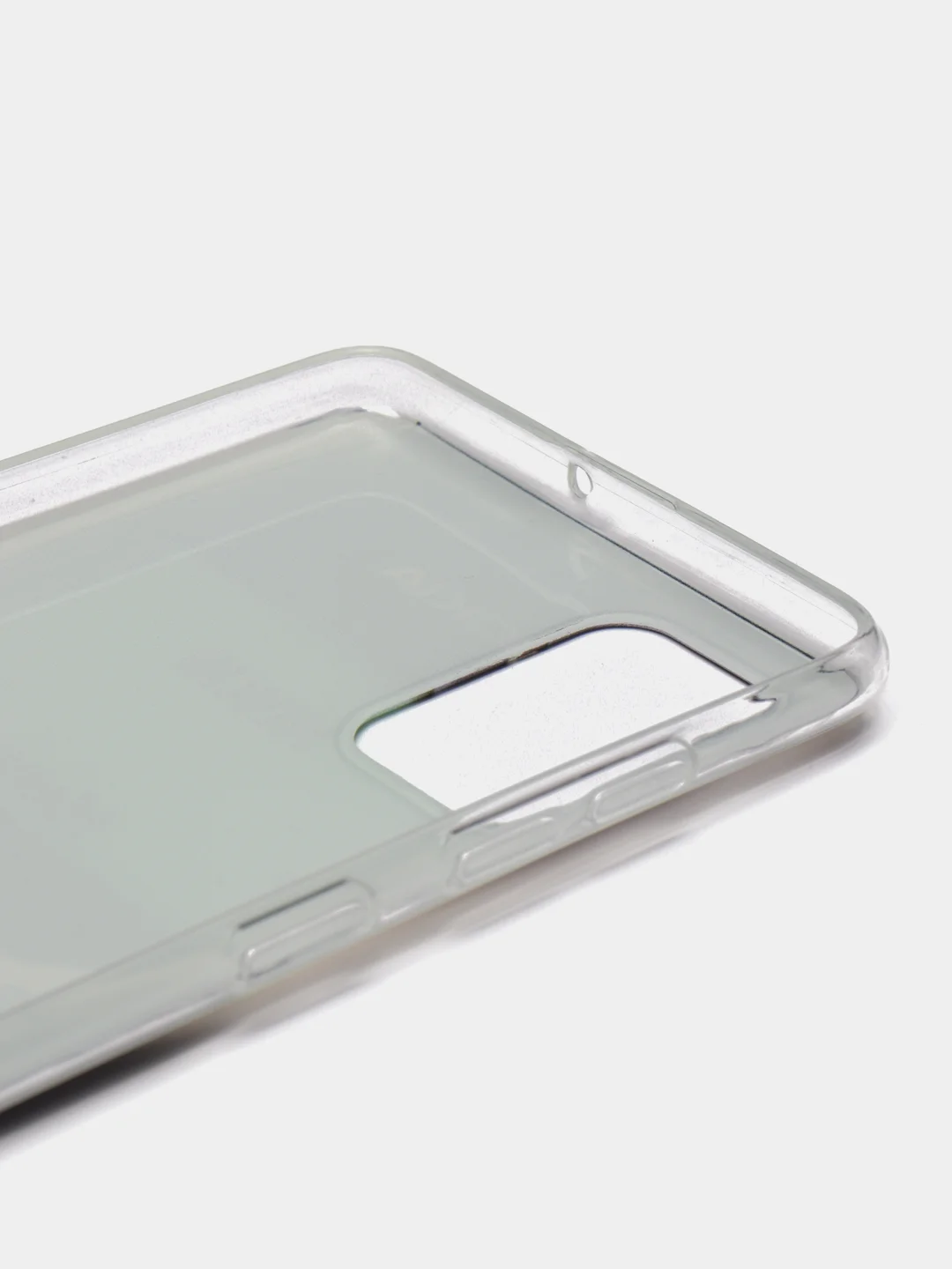Угольный чехол на Samsung Galaxy A71 4G / Самсунг А71 4G прозрачный, с рисунком, защита камеры