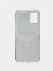 Угольный чехол на Samsung Galaxy A71 4G / Самсунг А71 4G прозрачный, с рисунком, защита камеры
