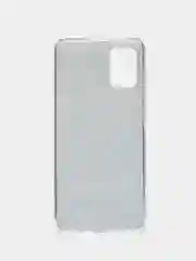 Бирюзовый чехол на Samsung Galaxy A71 4G / Самсунг А71 4G прозрачный, с рисунком, защита камеры