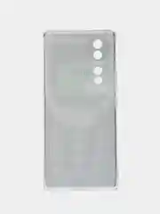 Угольный силиконовый чехол на Honor 70 / Хонор 70 прозрачный, с рисунком, защита камеры