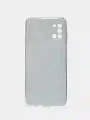 Бирюзовый силиконовый чехол на Samsung Galaxy A31 / Самсунг А31 прозрачный с рисунком, защита камеры