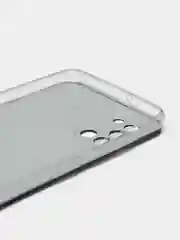 Бирюзовый силиконовый чехол на Samsung Galaxy A31 / Самсунг А31 прозрачный с рисунком, защита камеры