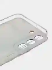 Ледяной чехол на Samsung Galaxy S22 Plus / Самсунг S22 Plus прозрачный, с рисунком, защита камеры