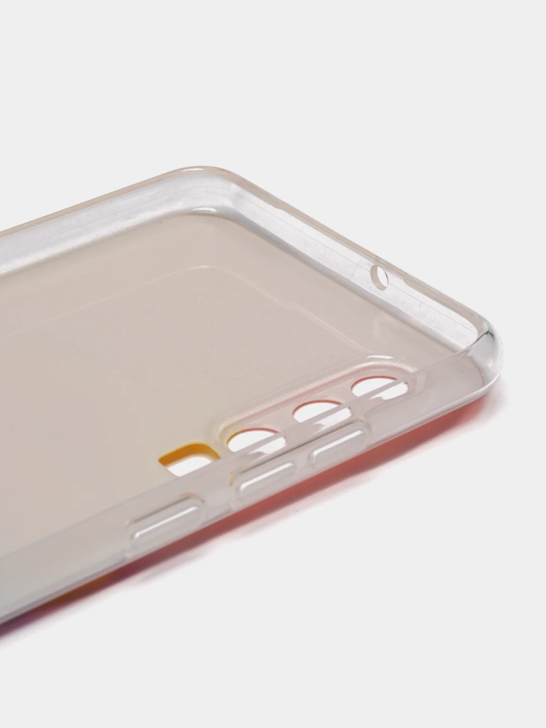 Желтый силиконовый чехол на Huawei P30 / Хуавей P30 прозрачный, с рисунком, защита камеры