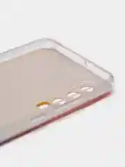 Желтый силиконовый чехол на Huawei P30 / Хуавей P30 прозрачный, с рисунком, защита камеры