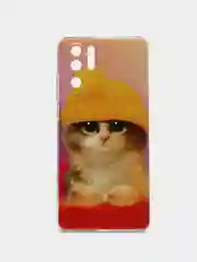 Желтый силиконовый чехол на Huawei P30 Pro / Хуавей P30 Pro прозрачный, с рисунком, защита камеры