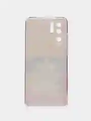 Желтый силиконовый чехол на Huawei P30 Pro / Хуавей P30 Pro прозрачный, с рисунком, защита камеры
