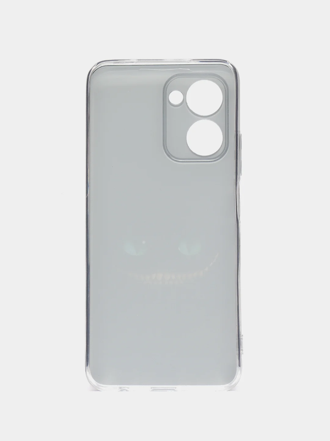 Черный силиконовый чехол на Realme C33 / Реалми С33 прозрачный, с рисунком, защита камеры
