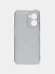 Черный силиконовый чехол на Realme C33 / Реалми С33 прозрачный, с рисунком, защита камеры