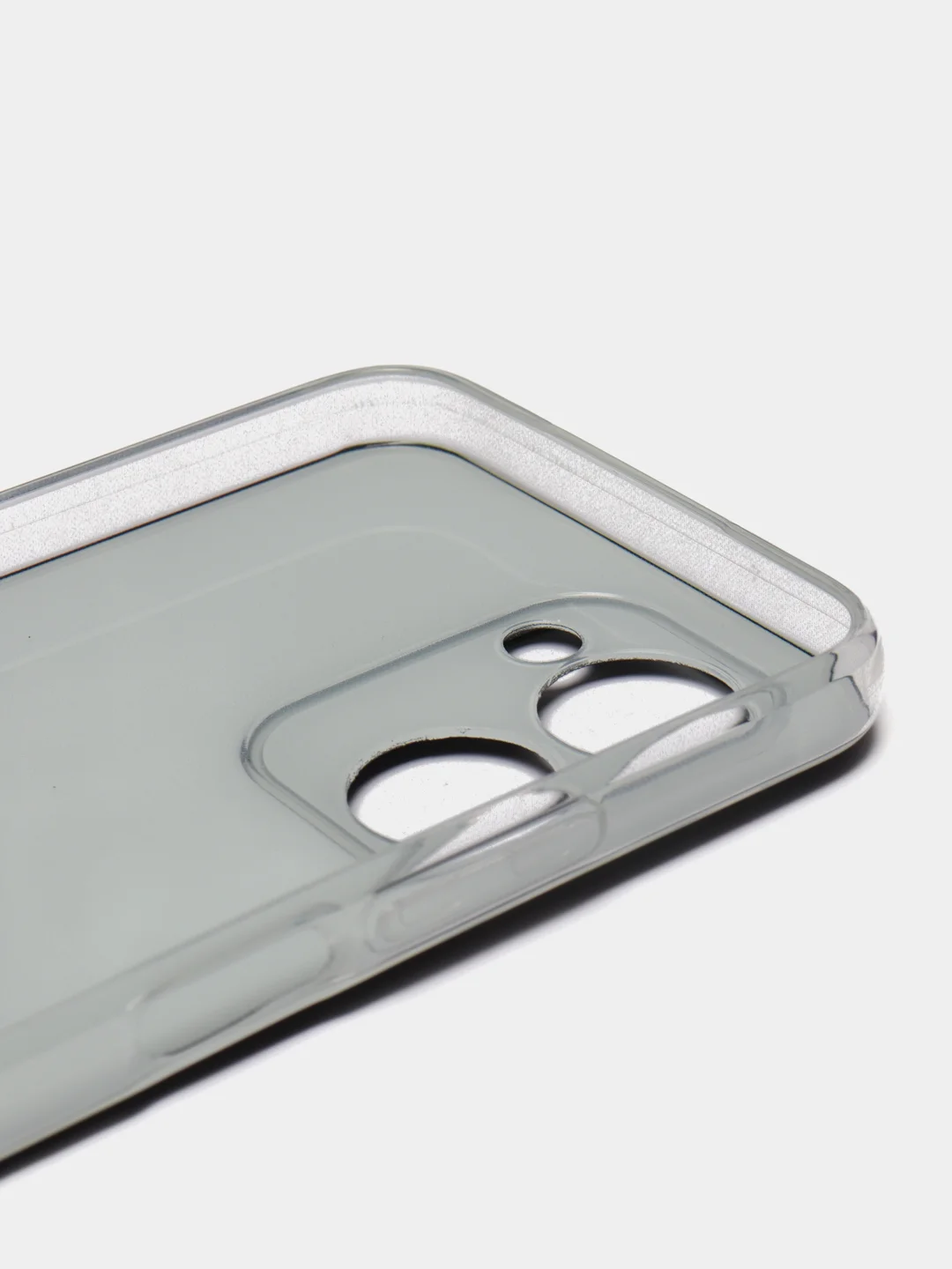 Черный силиконовый чехол на Realme C33 / Реалми С33 прозрачный, с рисунком, защита камеры