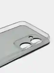Черный силиконовый чехол на Realme C33 / Реалми С33 прозрачный, с рисунком, защита камеры