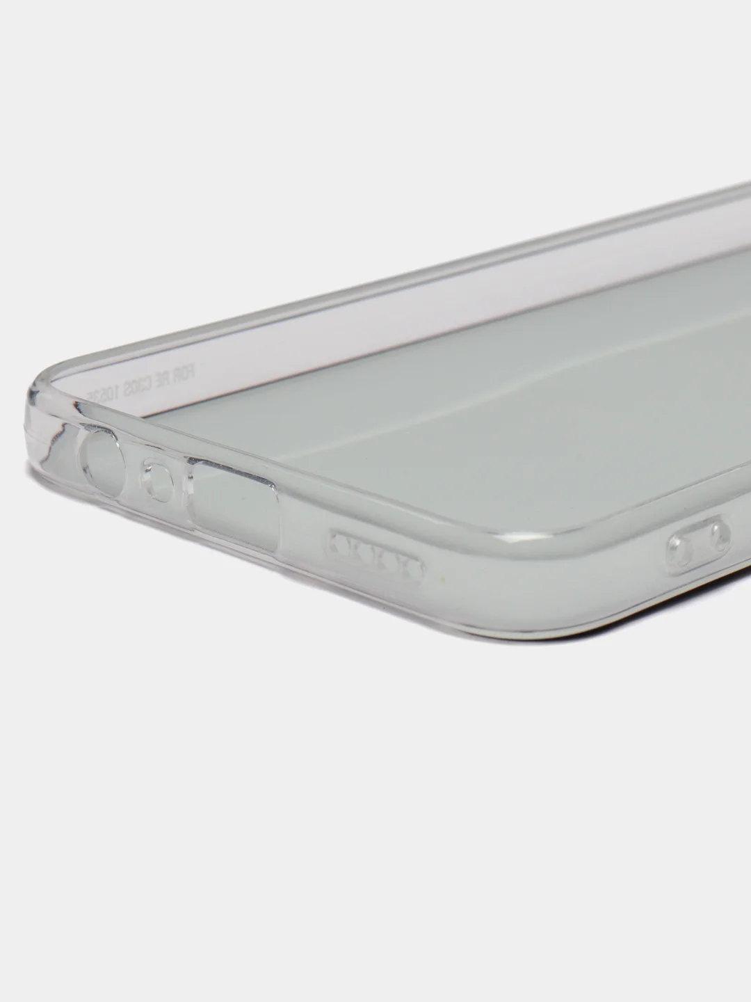 Черный силиконовый чехол на Realme C33 / Реалми С33 прозрачный, с рисунком, защита камеры