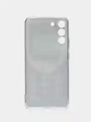 Угольный чехол на Samsung Galaxy S22 Plus / Самсунг S22 Plus прозрачный, с рисунком, защита камеры