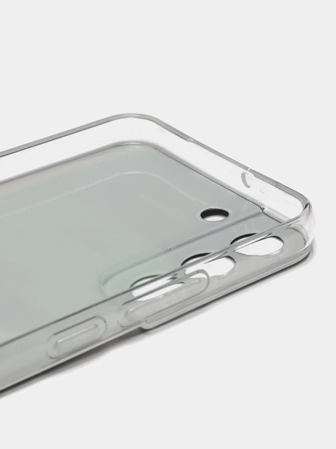 Угольный чехол на Samsung Galaxy S22 Plus / Самсунг S22 Plus прозрачный, с рисунком, защита камеры