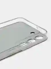 Угольный чехол на Samsung Galaxy S22 Plus / Самсунг S22 Plus прозрачный, с рисунком, защита камеры