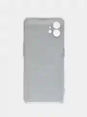 Черный силиконовый чехол на Nothing Phone 1 / Нотинг Фон 1 прозрачный, с рисунком, защита камеры