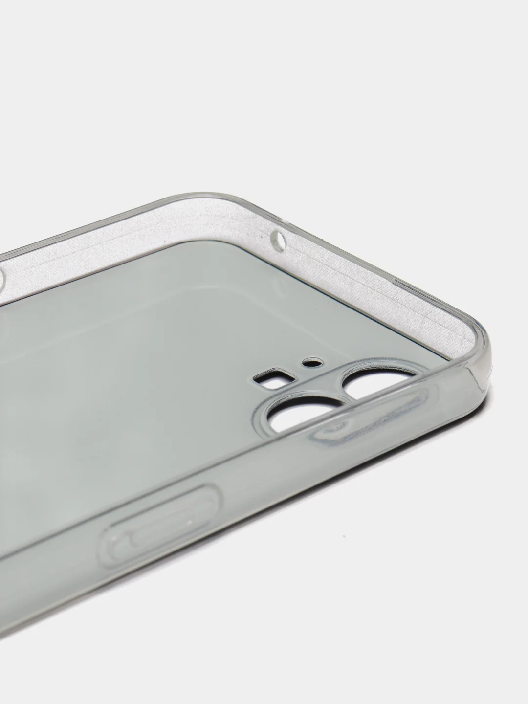 Черный силиконовый чехол на Nothing Phone 1 / Нотинг Фон 1 прозрачный, с рисунком, защита камеры
