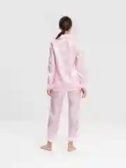 Конфетный пижамный костюм из брюк и рубашки, шелковый, с перьями