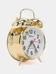 Белый будильник механический "Космос"