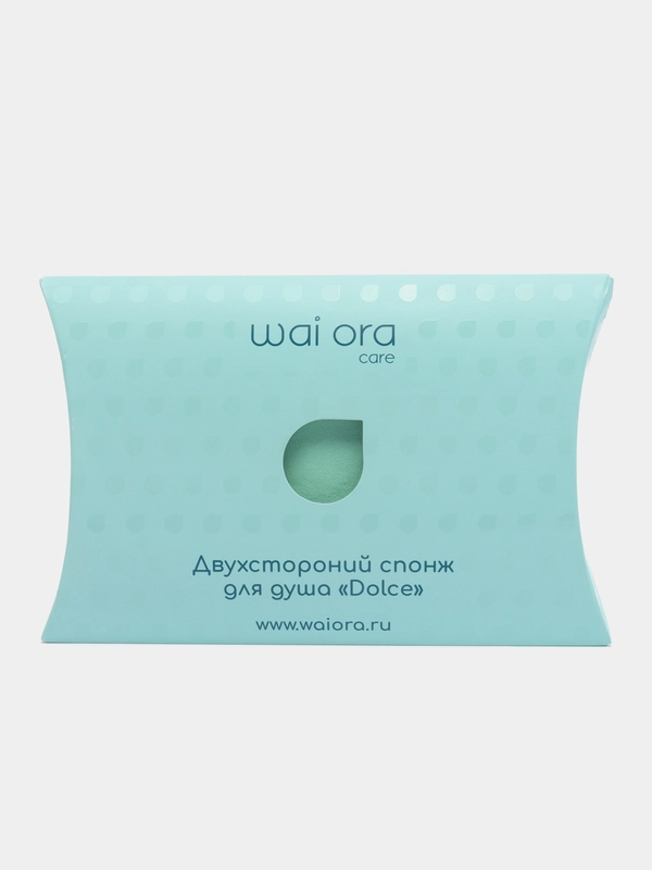 Двухсторонний спонж для душа Dolce, 12 х 15 см