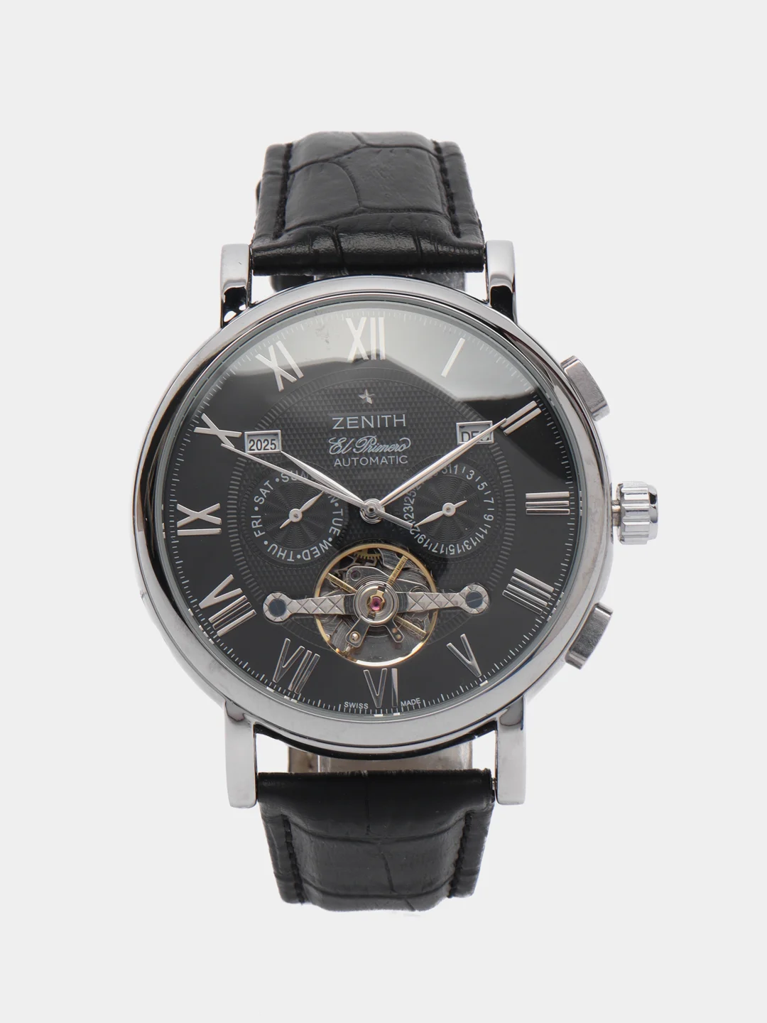 Черный часы мужские Zenith, механические