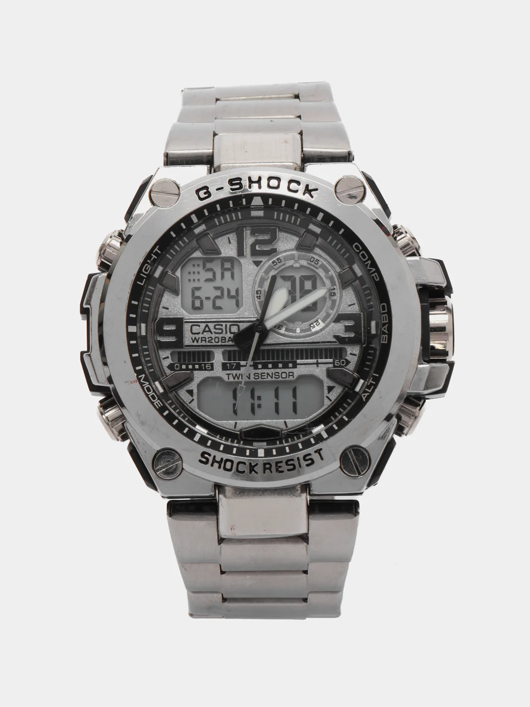 Серый меланж часы мужские G-Shock, стальные