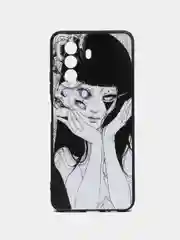 Белый чехол Huawei Nova Y71 Y70 Y70 Plus с принтом с рисунком Хуавей Нова у70 у71