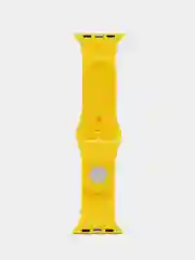 Желтый ремешок для Apple Watch 3, 4, 5, 6, SE, 7, 8, ultra, силиконовый