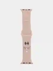 Пудровый ремешок для Apple Watch 3, 4, 5, 6, SE, 7, 8, ultra, силиконовый