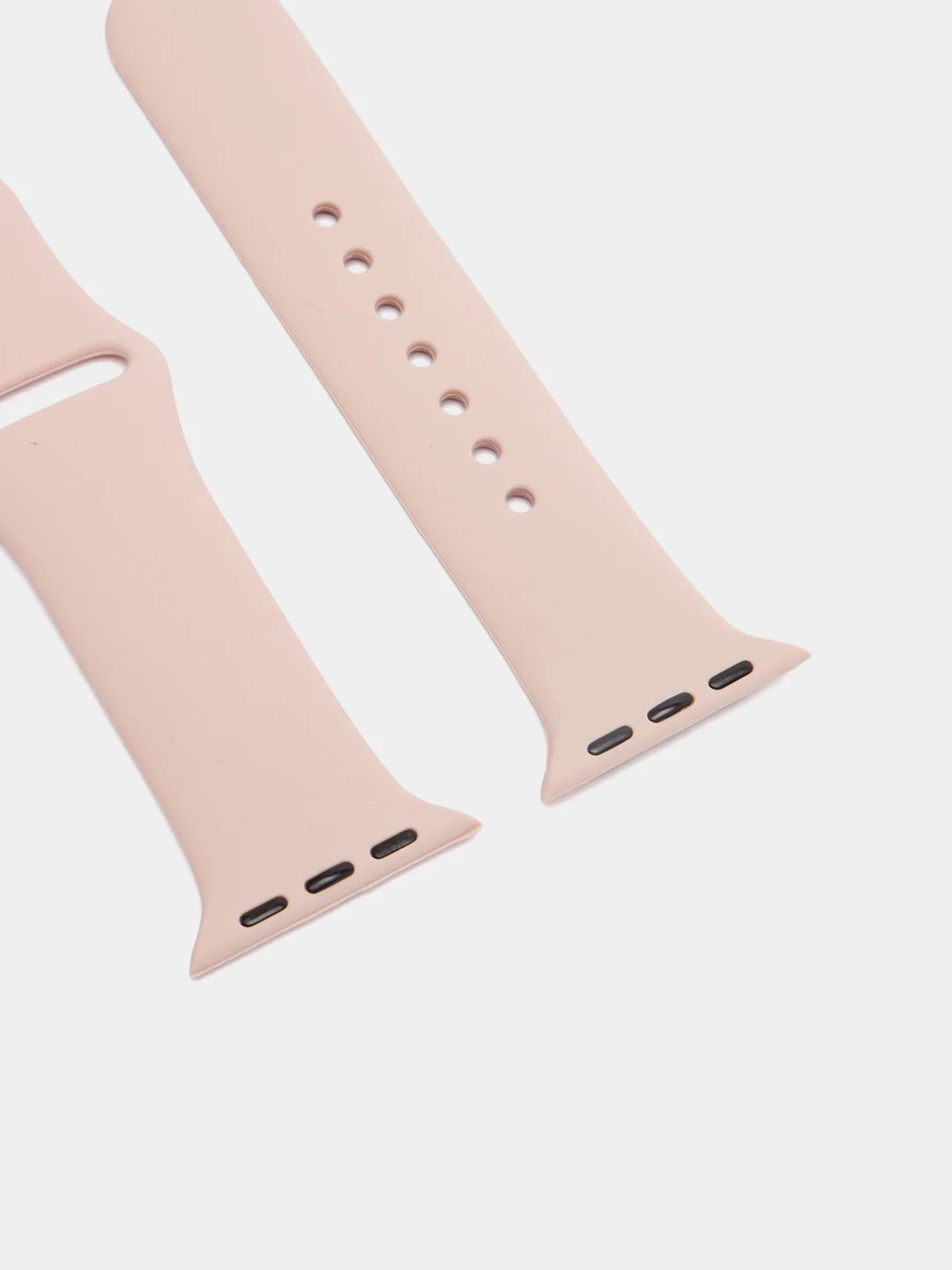Пудровый ремешок для Apple Watch 3, 4, 5, 6, SE, 7, 8, ultra, силиконовый