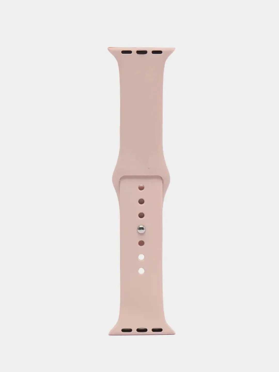 Пудровый ремешок для Apple Watch 3, 4, 5, 6, SE, 7, 8, ultra, силиконовый
