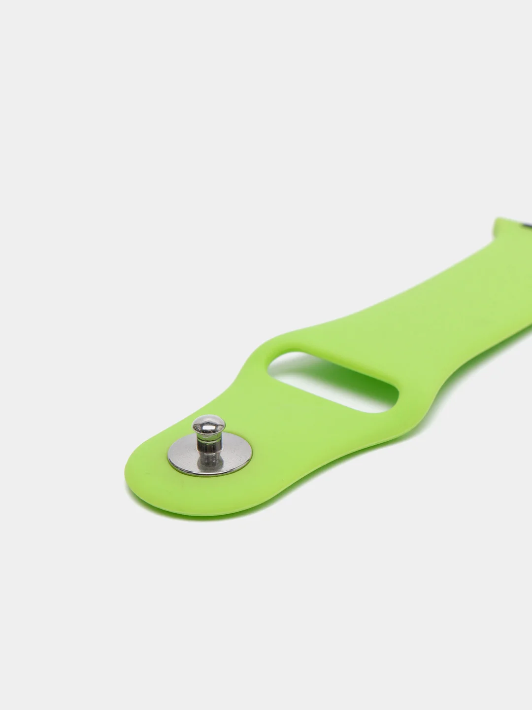Салатовый ремешок для Apple Watch 3, 4, 5, 6, SE, 7, 8, ultra, силиконовый