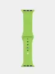 Салатовый ремешок для Apple Watch 3, 4, 5, 6, SE, 7, 8, ultra, силиконовый