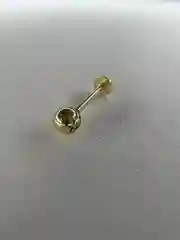 Золотой пирсинг штанга