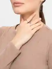Алый парные кольца 2 штуки