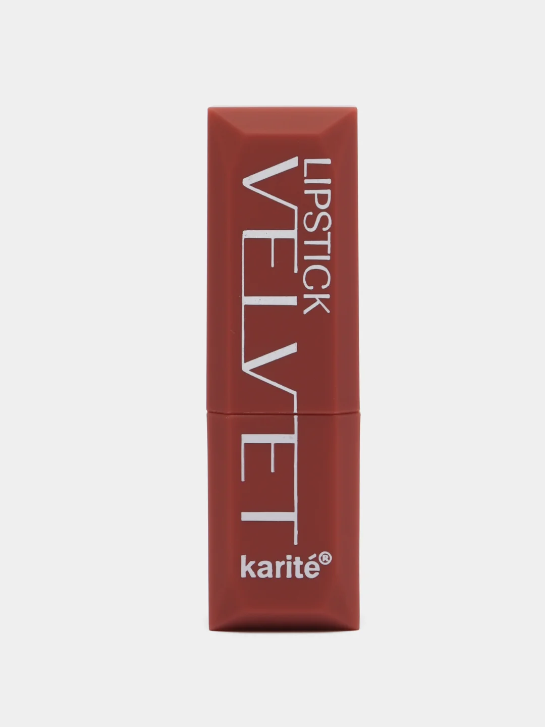Коричневый помада матовая для губ VELVET "Karite Lipstick" Стойкая