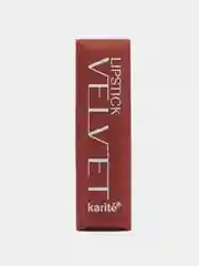 Коричневый помада матовая для губ VELVET "Karite Lipstick" Стойкая