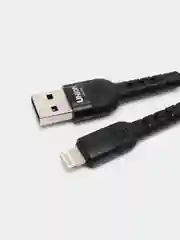Черный бронированный кабель USB, Lightning, Micro, Type-C