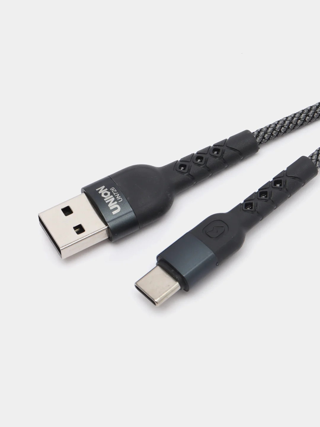 Серый бронированный кабель USB, Lightning, Micro, Type-C