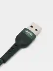 Зеленый бронированный кабель USB, Lightning, Micro, Type-C