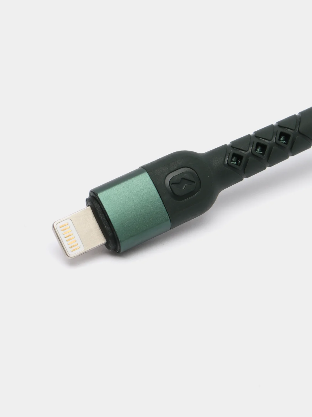 Зеленый бронированный кабель USB, Lightning, Micro, Type-C