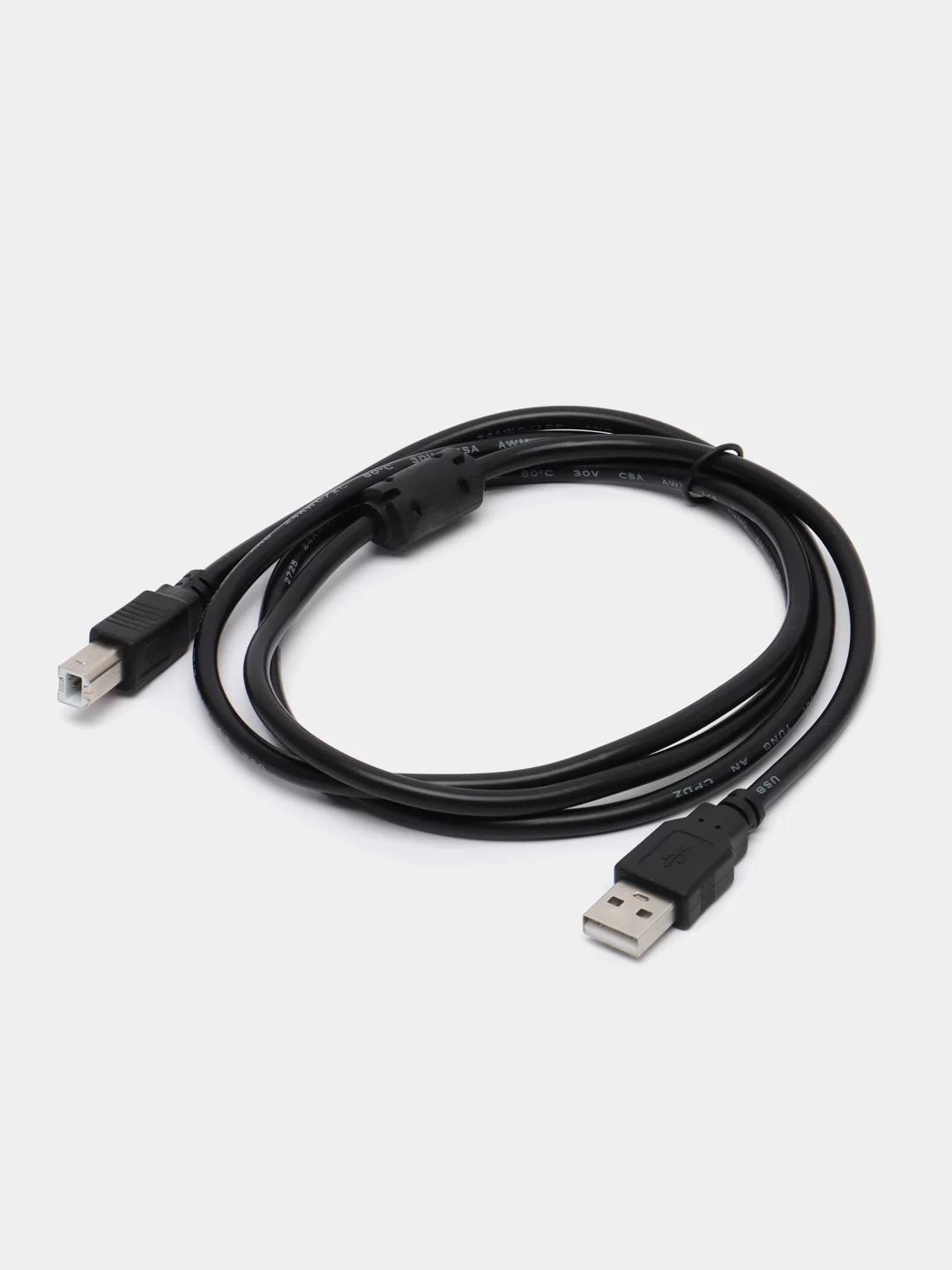 Черный кабель для принтера USB BM-АM, USB 2.0, 1,5 м