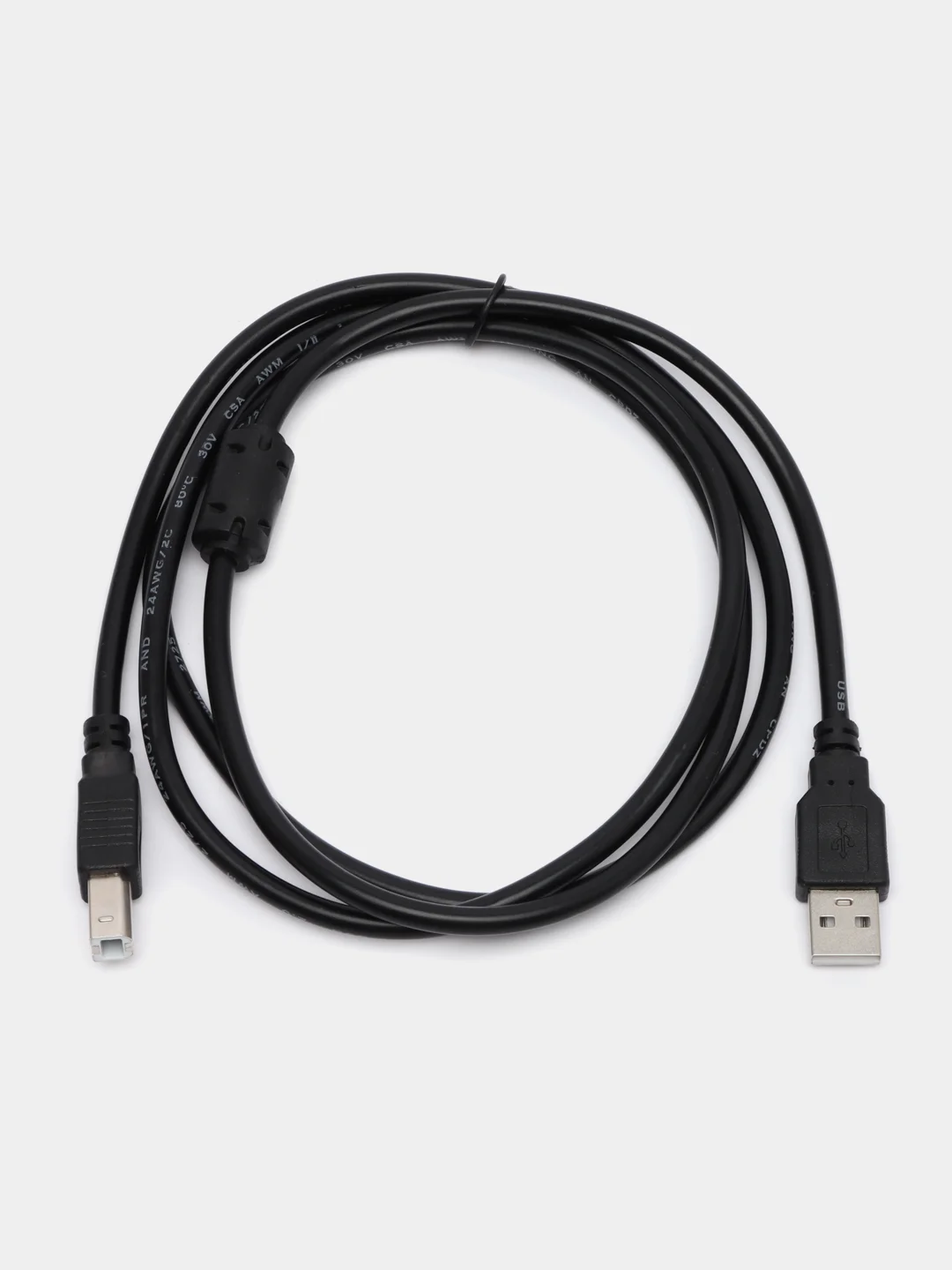 Черный кабель для принтера USB BM-АM, USB 2.0, 1,5 м