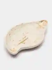 Розовый гипсовый поднос для декора "Ракушка"