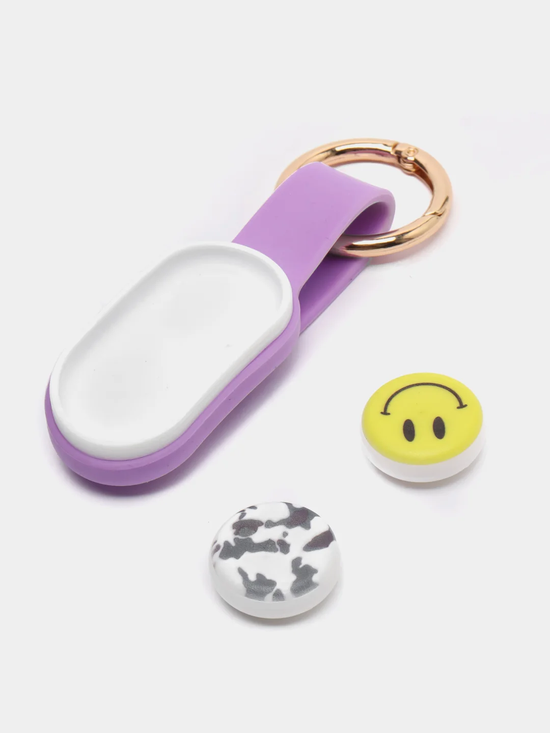 Фиолетовый игрушка-антистресс брелок Pop Puck, с магнитами
