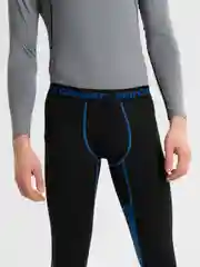 Синий тайтсы мужские, брюки спортивные