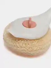 Белый щетка для мытья посуды, с ручкой