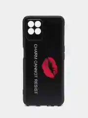 Синий силиконовый чехол для Realme 8i / Narzo 50, с принтом, Реалми 8 ай / Нарзо 50)